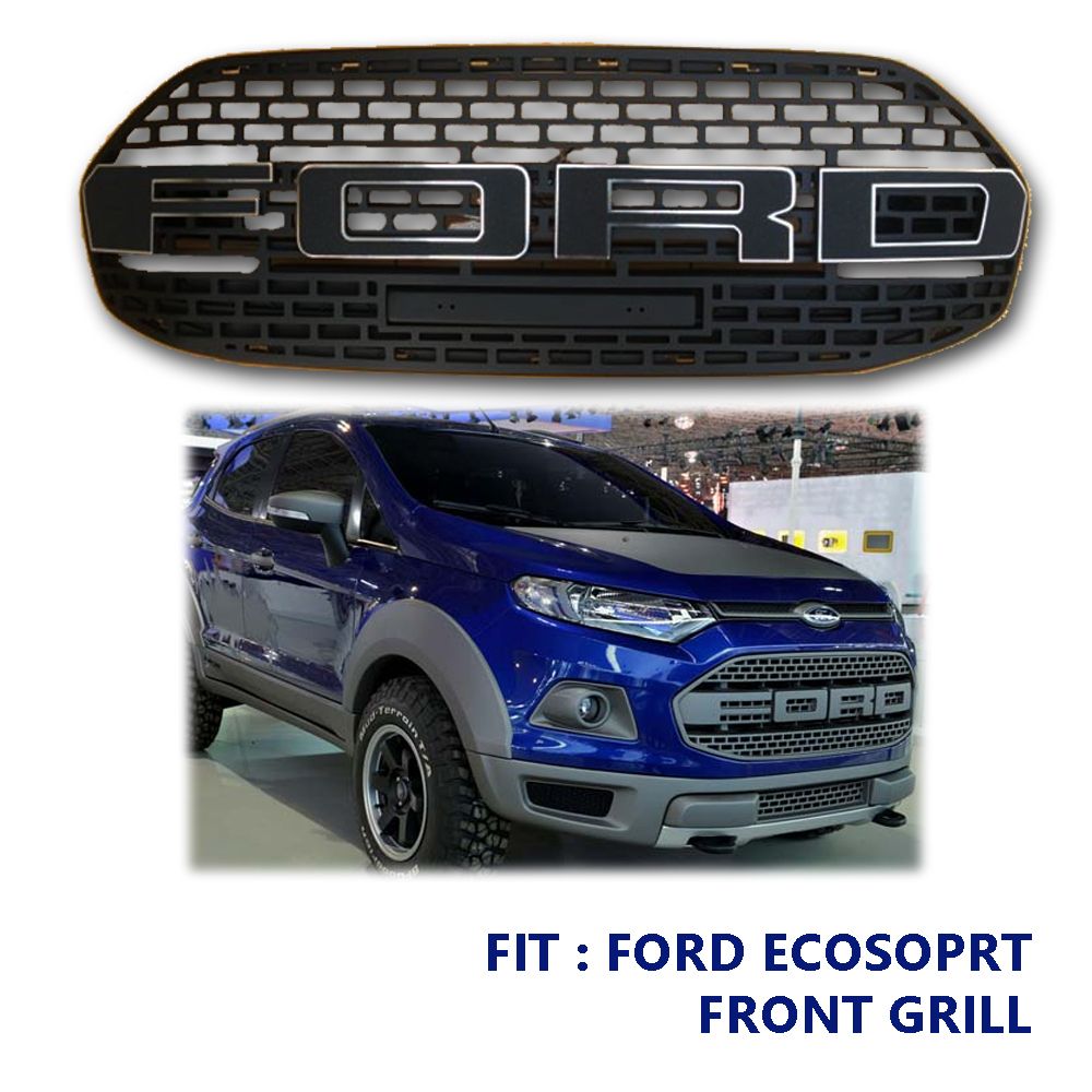 FIT 2013 2014 2015 FORD ECOSPORT FRONT GRILLE SUV RAPTOR GRILLE BLACK
