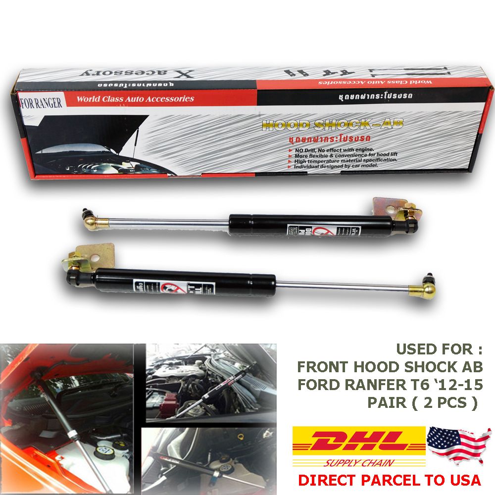 Fit 1214 Ford Ranger T6 Raptor Front Shock Hood Gas Struts