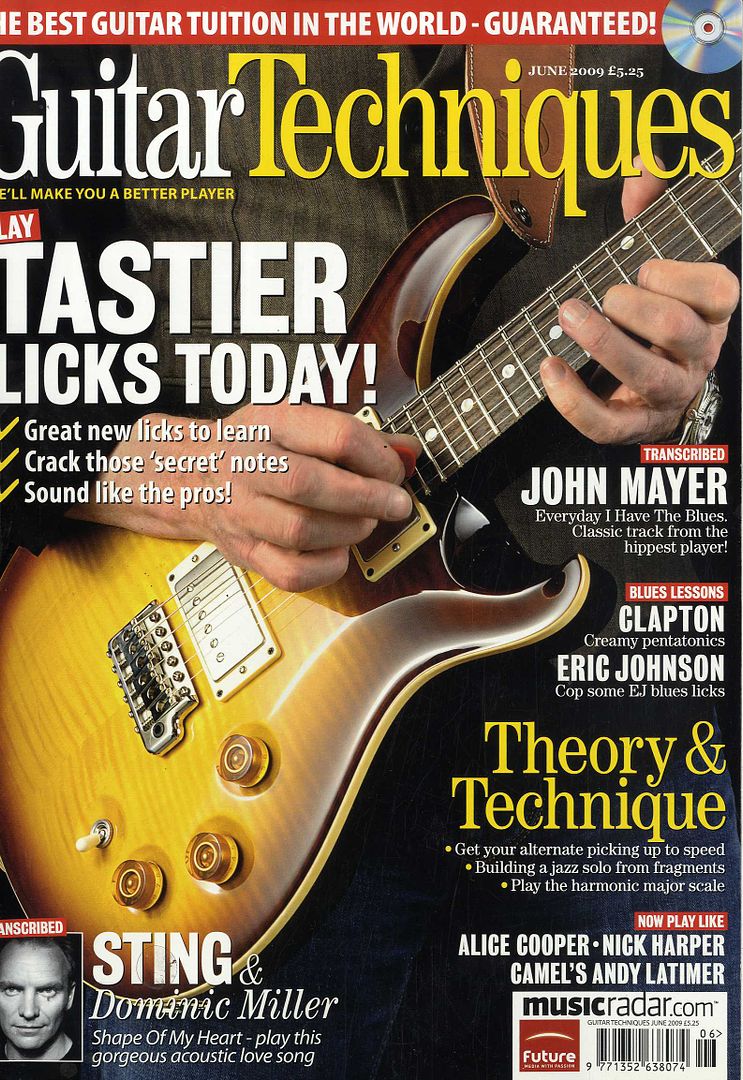Guitar Techniques Magazine Tab List