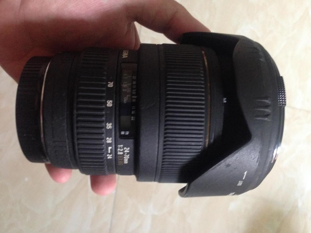 [TP.HCM] - Lens Sigma 24-70 ft 2.8 EX DG fot Canon dư dùng cần bán giá tốt - 3
