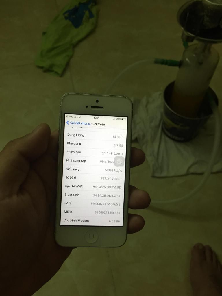 [HCM] Bán iphone 5 lock Sprint 16gb white đẹp fix full chức năng - 5