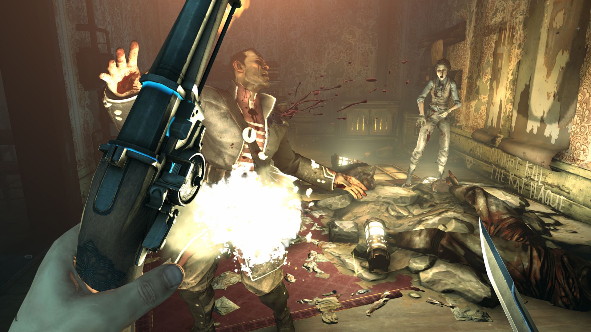 screenshot of dishonored combat