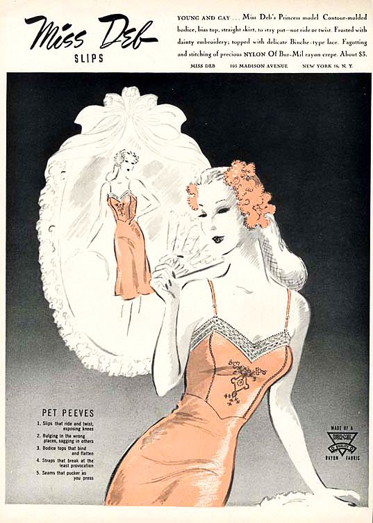 vintage slip lingerie advertisement
