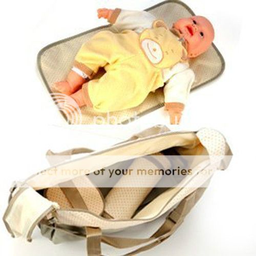 5pcs Pink Baby Diaper Nappy Changing Tote Handbag Big Bag Bags Pad Bottle Holder