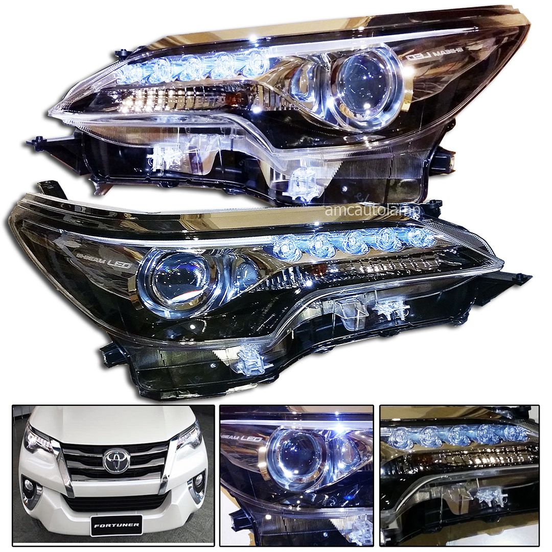 GENUINE LED Projector DRL Head Light For TOYOTA New Fortuner SW4 SUV LH ...