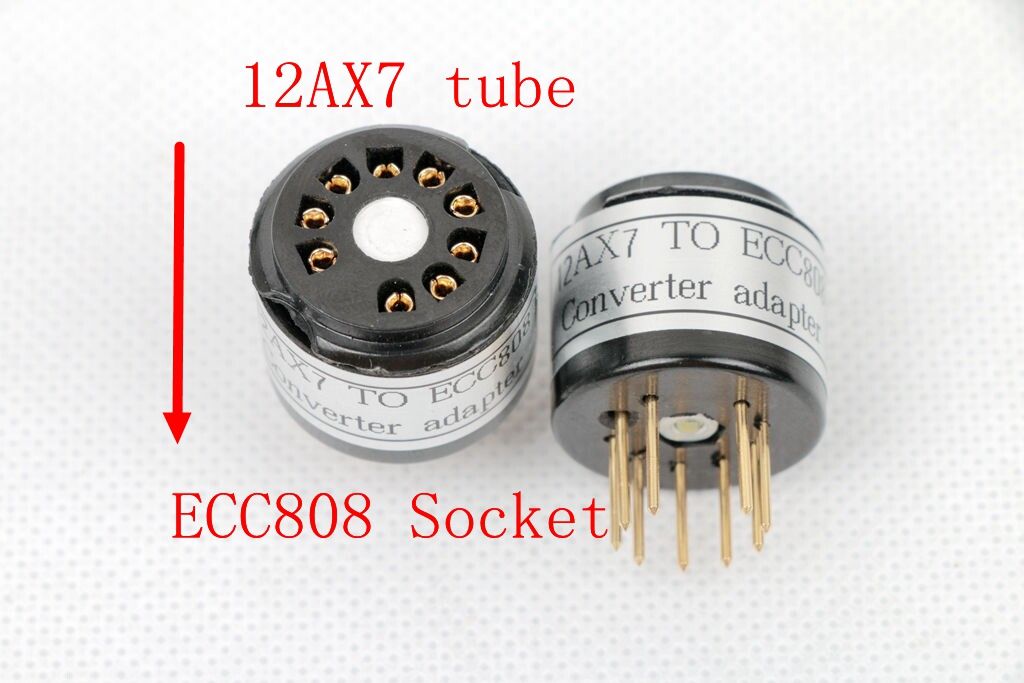 ECC83 ECC808 Adapter für 12AX7 //7025