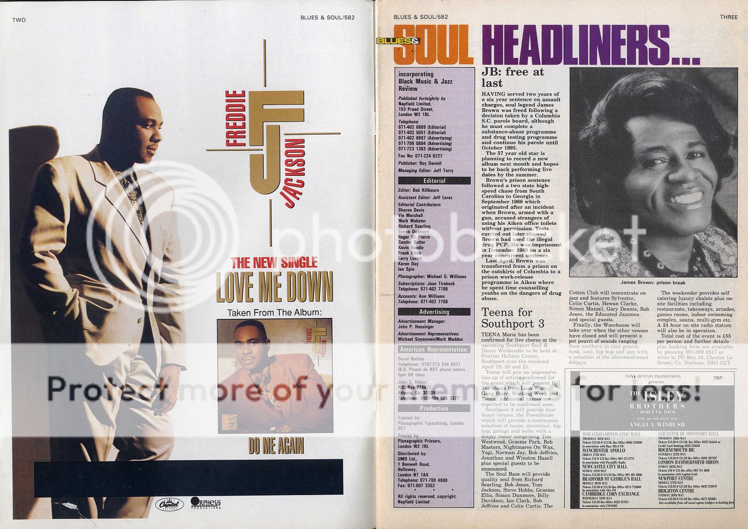 Blues Soul Magazine 582 Tony Toni Tone Marva Hicks Al Green The Stereo MCS  